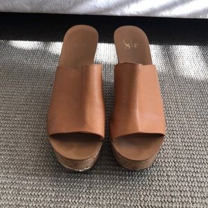 C Wonder wedge mule Nude size 10